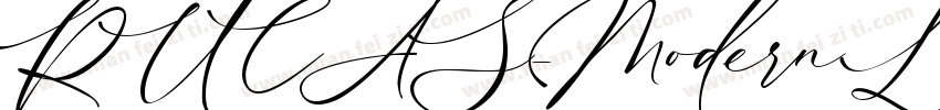 RUCAS-Modern Luxury字体转换